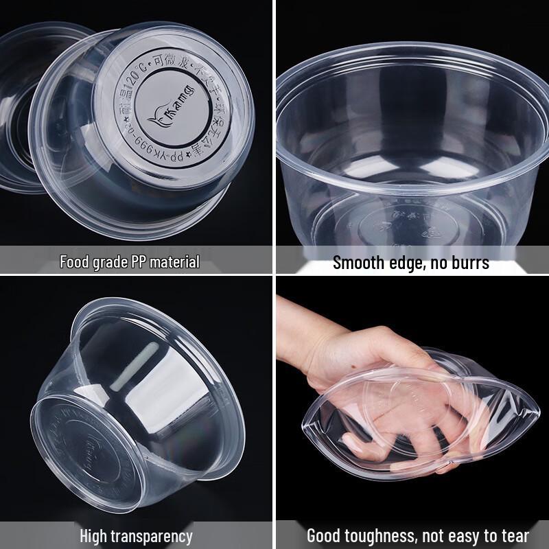 Yuexiang Disposable Transparent Plastic Bowls