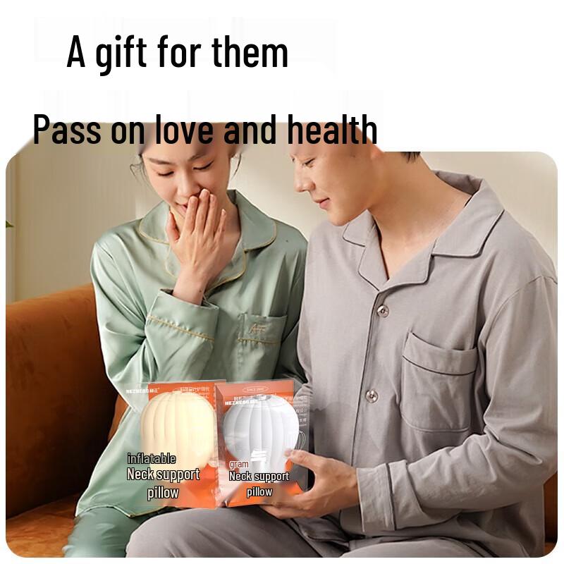 Hezheng Inflatable Travel U-Shaped Pillow CN plug (adapter included)