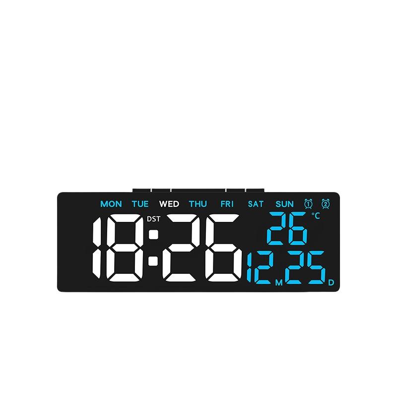 USB Powered Digital Alarm Clock TEMP Date Week Dual Alarm Timing Countdown Snooze Table Clock Auto Dimmable 12/24H DST LED Clock2