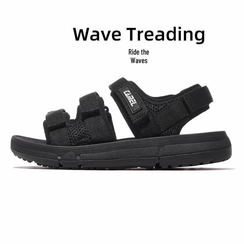 CAMEL Men's Velcro Colorblock Sport Beach Sandals