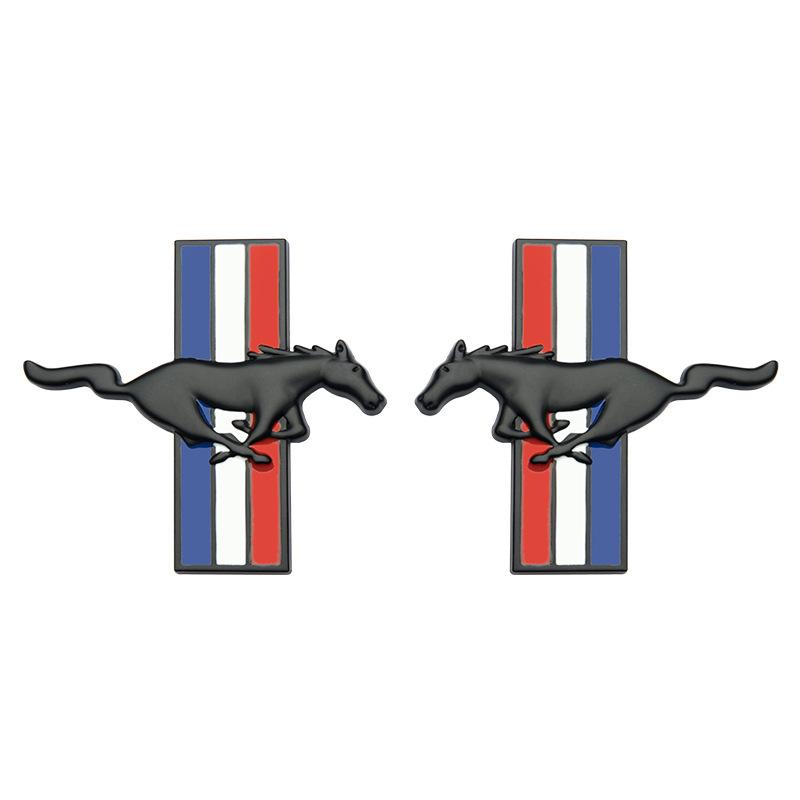 Geeignet für Ford Mustang, GT Emblem Metall Autoaufkleber, Kotflügelplakette, Neuer Mondeo, Mustang Modifizierte Seitenplakette