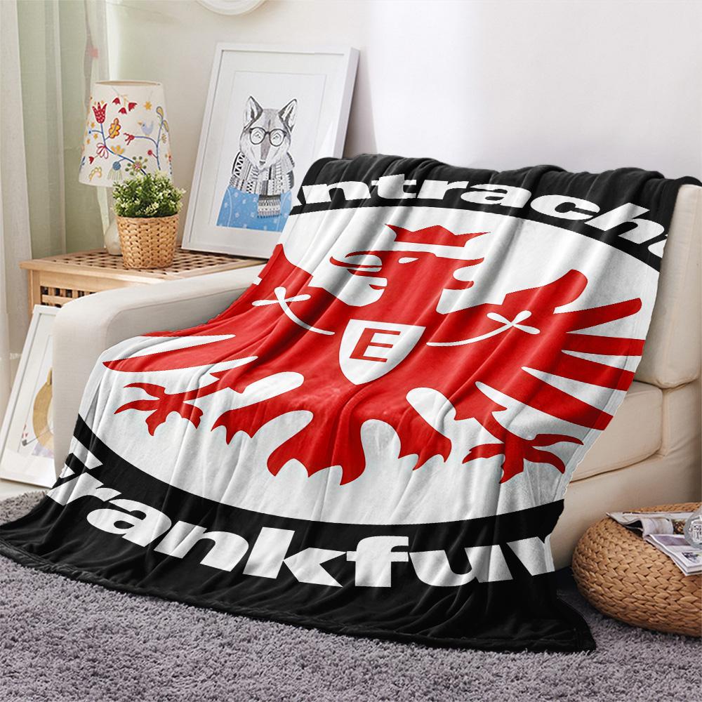 Eintracht Frankfurt Print FlAannel Blanket, High quality Comfortable for All Seasons, Home Decor, Warmth and Comfort
