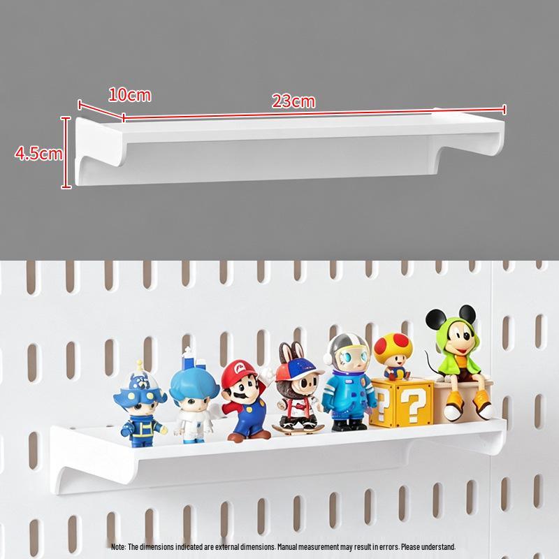 Wall-Mounted Pegboard Organizer with Accessories: Versatile Punch-Free Hanging System for Kitchens, Tool Rooms, and E-Sports Rooms.