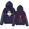 Mens Oversized Hooded Sweatshirt Anime Inspired Streetwear Winter Warm Cotton Blend Loose Fit