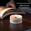 Elegant Soy Wax White Noise Candle with Wooden Wick - Home Souvenir Edition