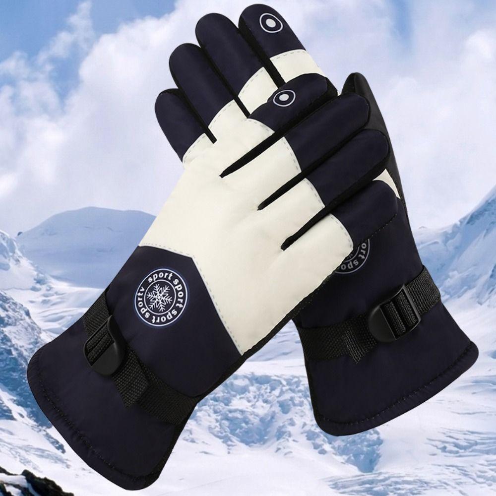 Touch Screen Touchscreen Snow Gloves Non-slip Riding Gloves New Winter Warm Mittens  Skiing