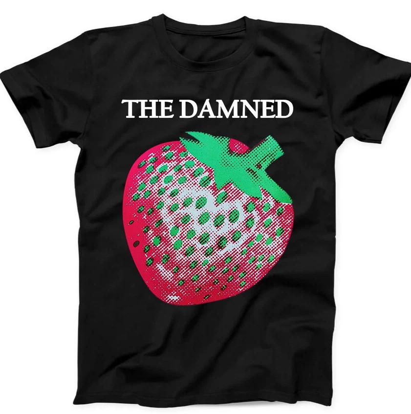 The Damned Strawberries Punk Rock Music Gift T-shirt size S-5XL XXL