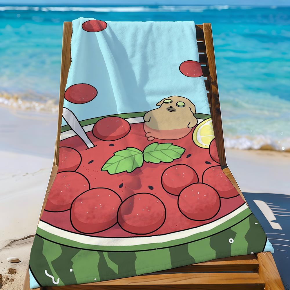 Cartoon N-Nudaeng Dog Towel For Swim Yoga Gym Quick Drying Soft and skin-friendly Beach Towels All-Season