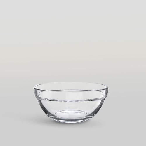 Horikoshi Glass Small Bowls, 10.5cm, Set of 6, Ocean Stacking Bowls, for Prep