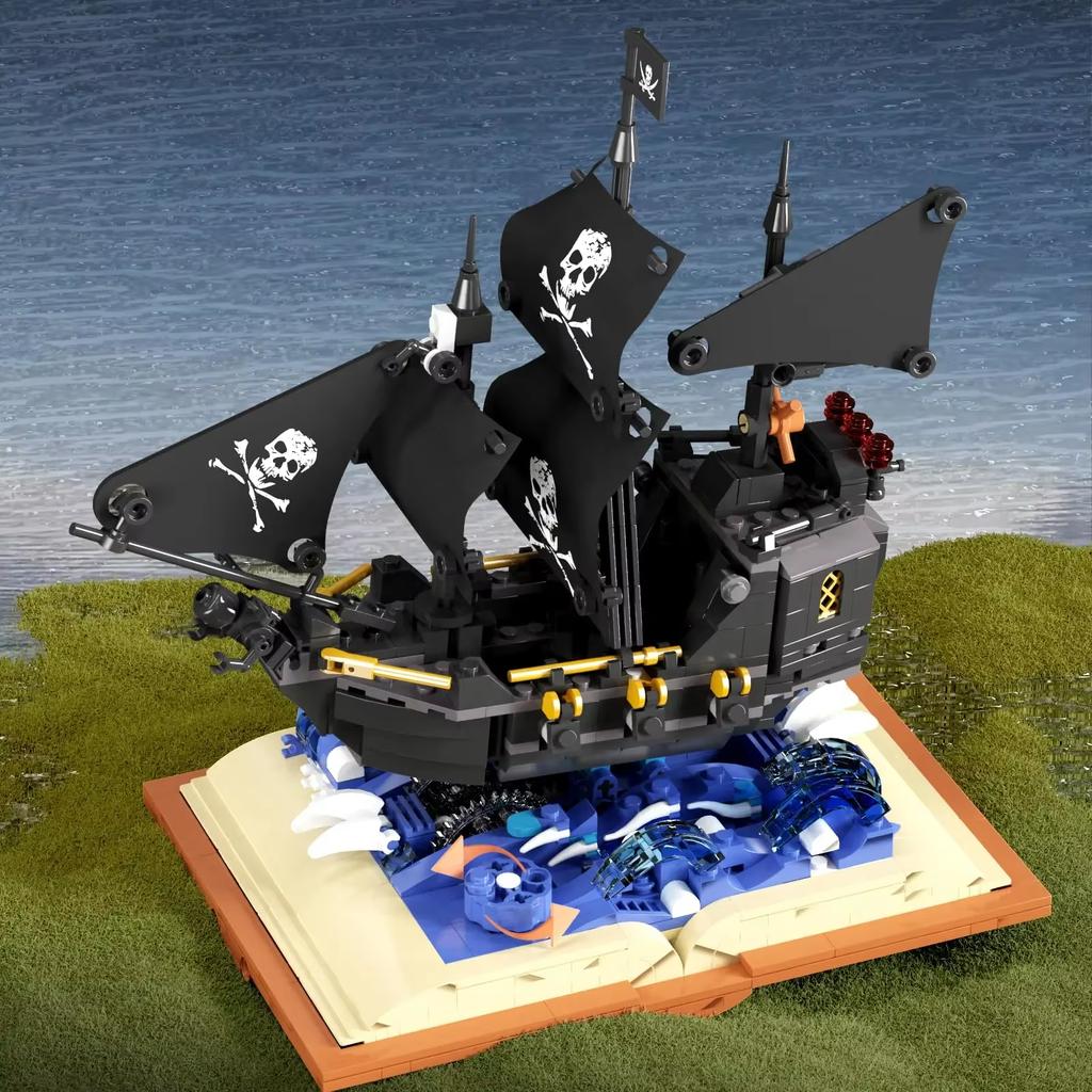 Pirates Ship Black Pearl Model 919PCS Building Block with Swing Function Model Set Creative Collection Toy for Movie Fans Kids