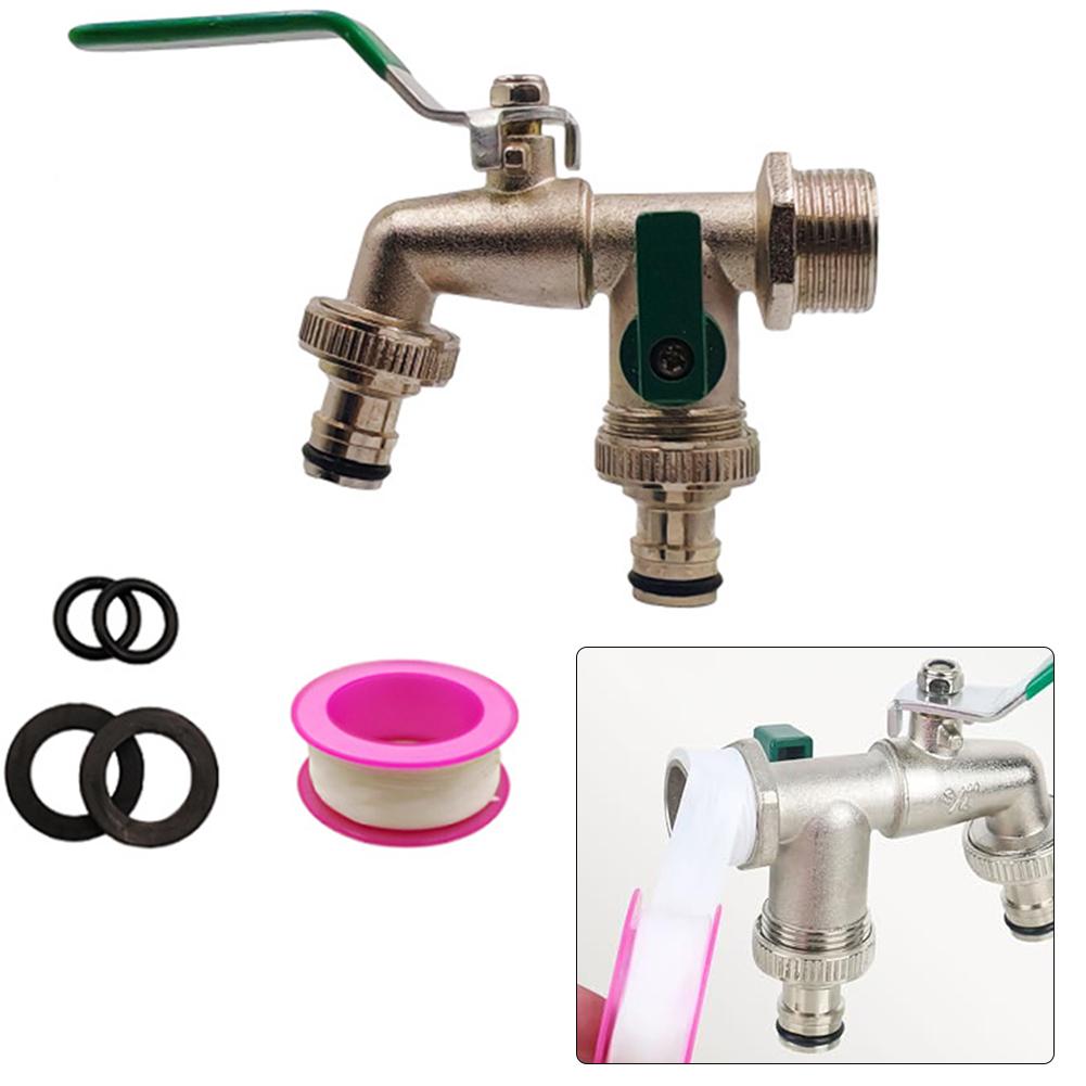 Frost-Resistant Double Outlet Faucet Zinc Alloy Faucet