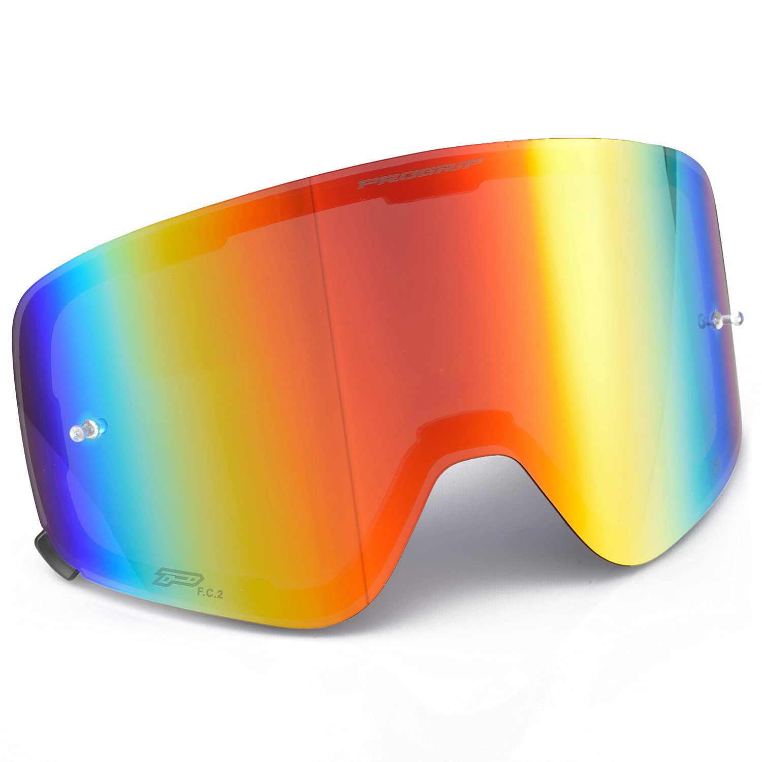 

Daytona PROGRIP Motorcycle Goggle Replacement Compatible with 3205 One Size Fits All Lens, Series, 3217-107MAG Lens, Red, 21173,