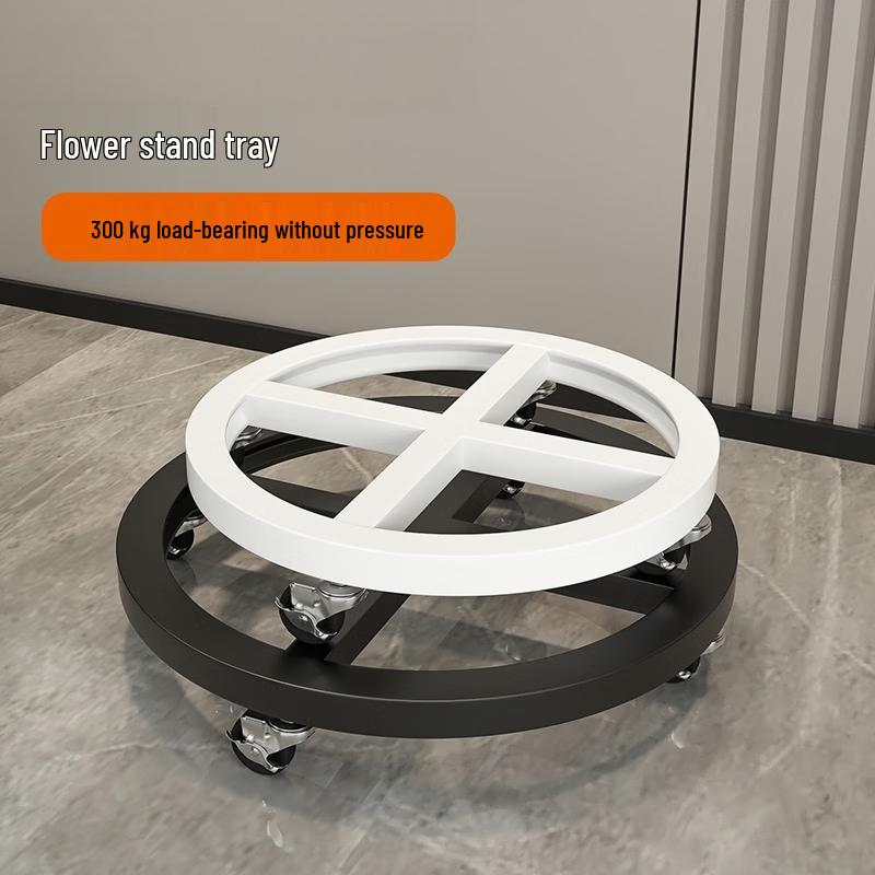 HC Circular Rolling Flower Pot Tray