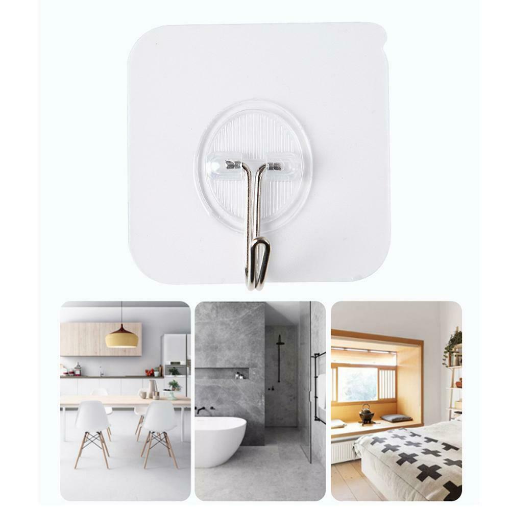 Transparente selbstklebende Haken Badezimmer Küche wasserdichte selbstklebende Haken