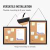 VEVOR Cork Board, 24 X 18 Inches, Double-sided Bulletin Board with MDF Sticker Frame, Vision Board Includes 10 Pushpins