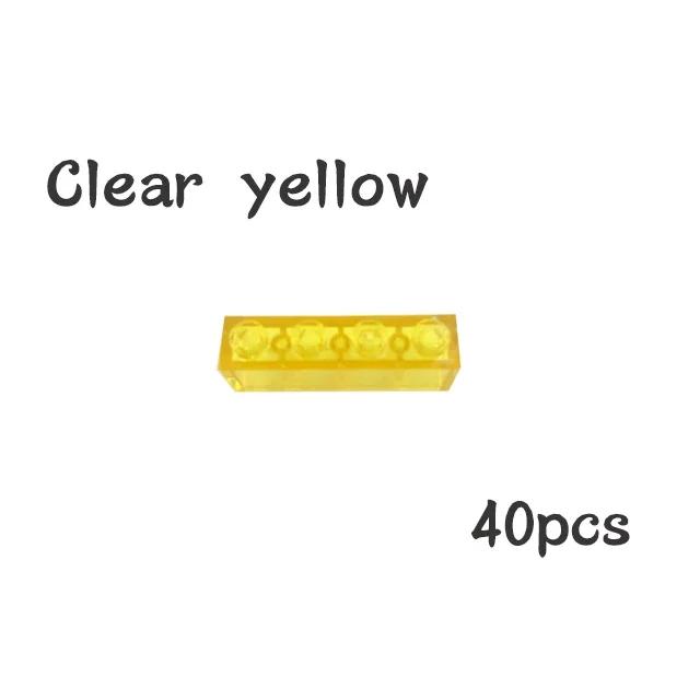 Non-Toxic 40Pcs Moc Assemble Particles 3010 3066 1X4 Bricks Dots Thick 1*4 Building Blocks Diy Educational Creative Toy For Kids