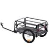 Bike Cargo Trailer, 72.5 Kg Load Capacity, Heavy-Duty Bicycle Wagon Cart, Foldable Compact Storage & Quick Release with Universal Hitch, 40.6 Cm