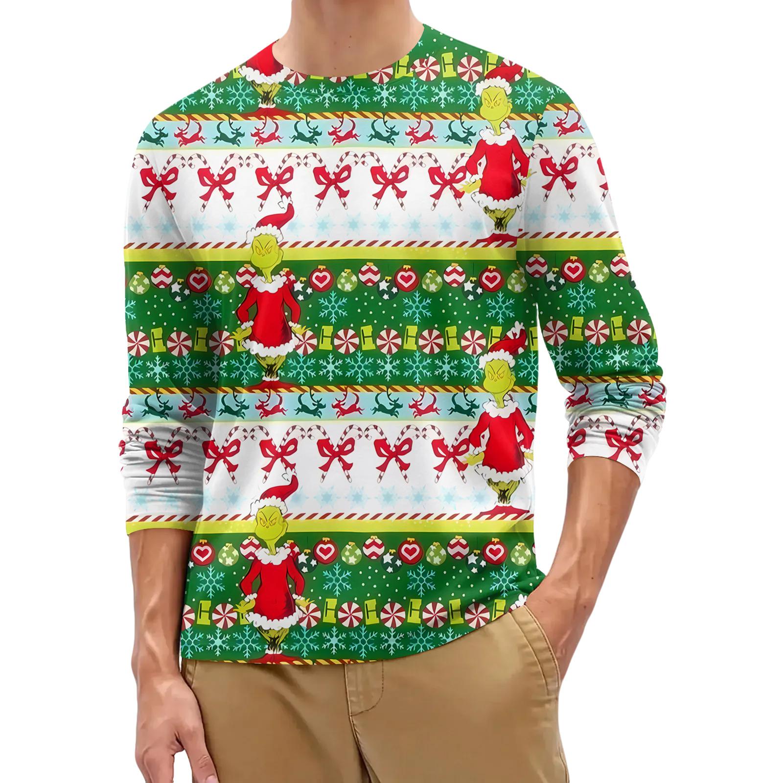 

Мужская модная рубашка с круглым вырезом и длинным рукавом L