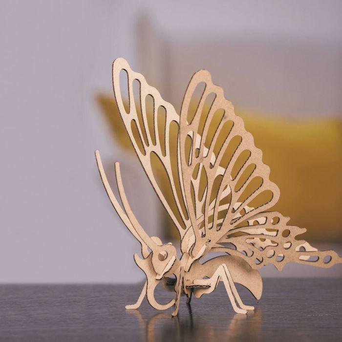 Maquette papillon 3D en carton à monter soi-même