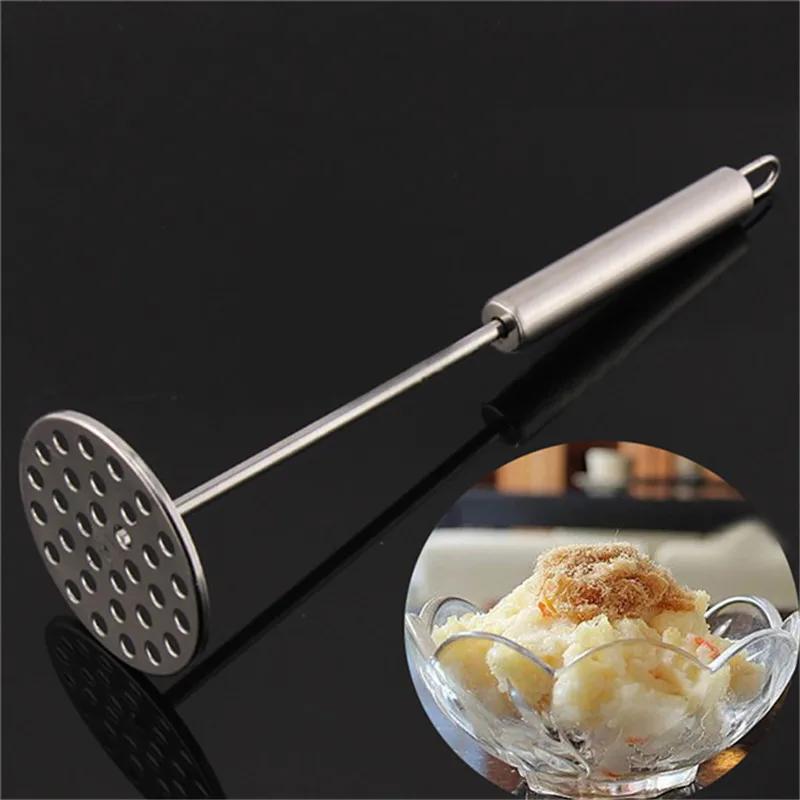 Stainless Steel Potato Press Mud Mash Pressed Tools Sturdy Stainless Steel Masher Potato Press Tools серебряный