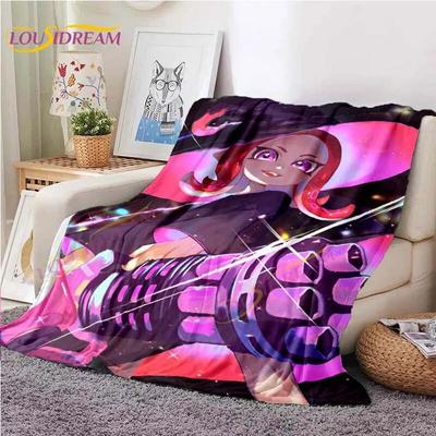 3D Cute Shooting Game Flannel Blanket Throw Blanket for Living Room Bedroom Bed Sofa Picnic Cover Blanket Kids Room Home Decor