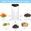 Borosilicate Glass Kitchen Storage Jars, Coffee Canisters with Airtight Lid Seal, Food Storage Containers  for Coffee Beans