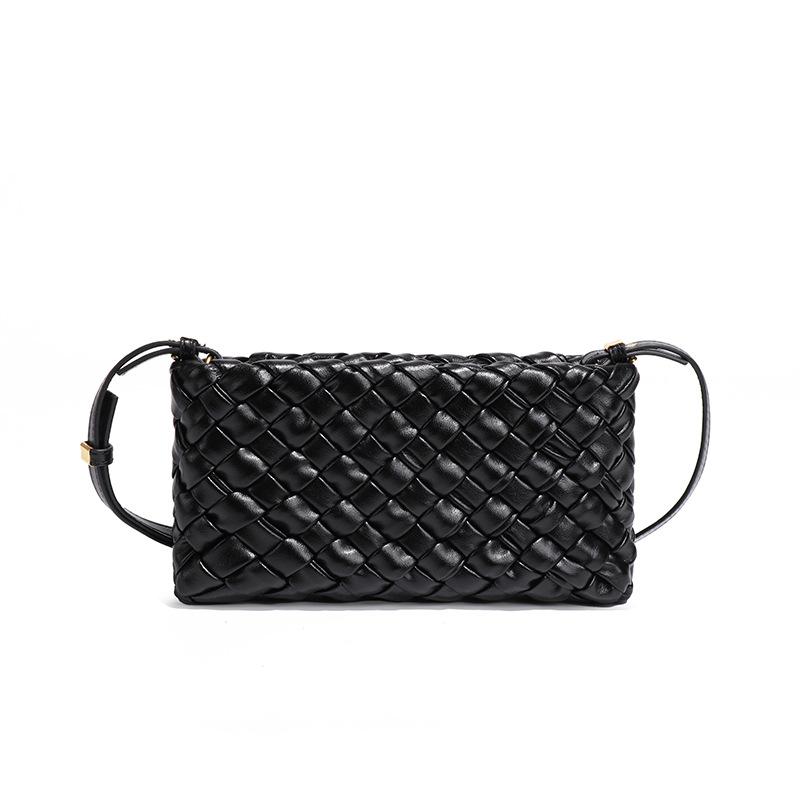 High-end Small Square Bag, Stylish Single-shoulder Small Bag, Fashionable and Versatile Phone Bag, Simple Woven Exquisite Crossbody Bag