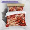 3pcs Custom Name Cartoon Genshin Impact Manye Bedding Set Duvet Cover Closure Includes 1 Duvet Cover & 2 Pillowcases for All Seasons Bedroom Decor