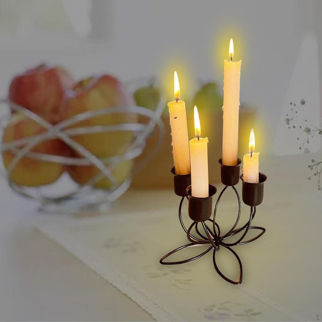 Holder Ornaments Candlestick for Wedding Tea Parties Dining