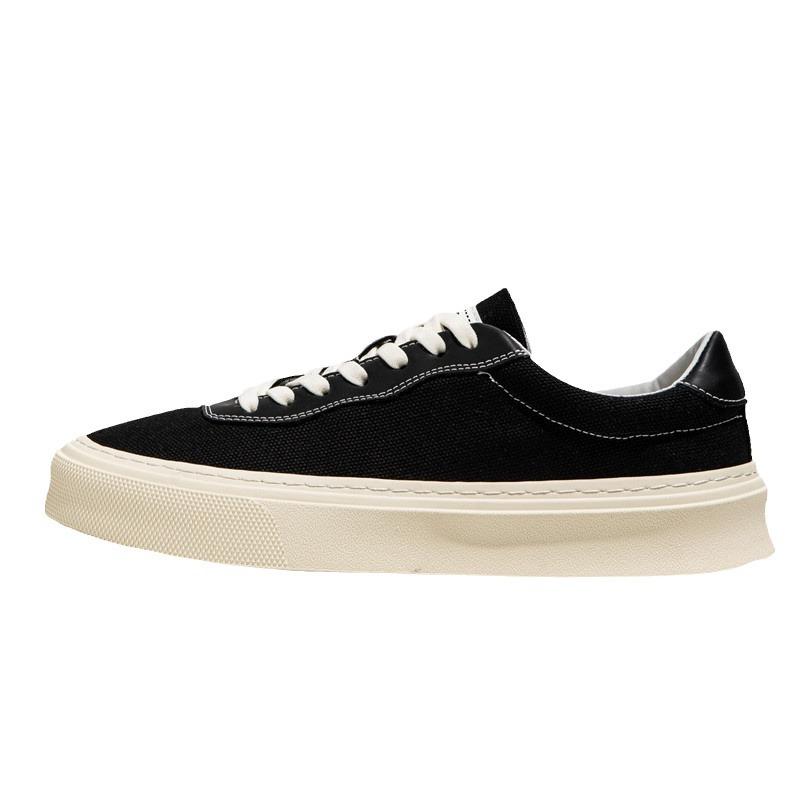 Canvas Men's Shoes Summer Breathable Trend Versatile Casual Hong Kong Style Board Shoes Black Low-top Cloth Shoes Student Sports Tide Shoes