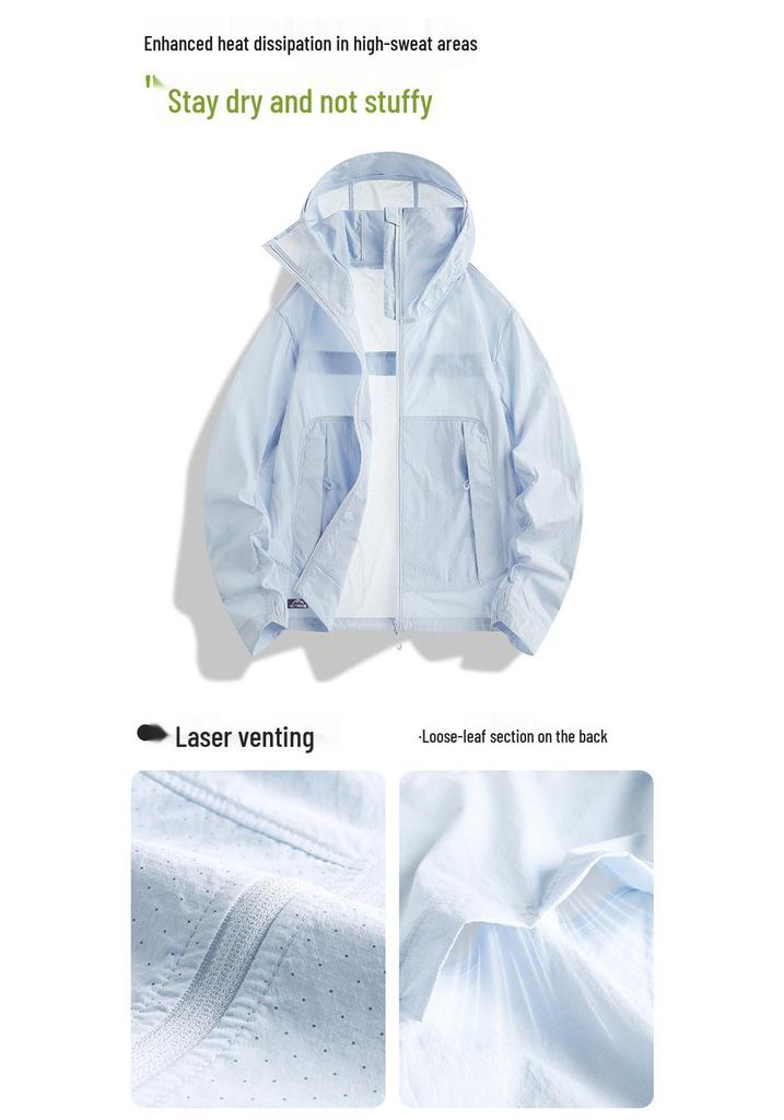 Petite Women's Lightweight Outdoor UV Protection Jacket and Men's UPF50+ Hiking Sun Jacket