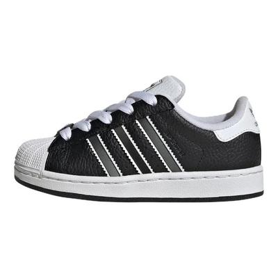Sneakers Unisex Superstar 2 con Strisce Lenticolari Nere Core-Black Argento Opaco Bianco Nuvola JQ3209