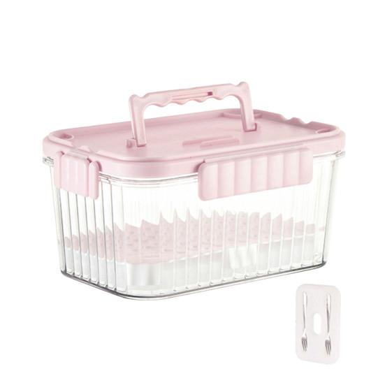 Kylskåpslåda med fackdelare Stapelbara förvaringslådor Behållare för matlagning på camping Förvaring av frukt och grönsaker Läckagesäker