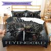 Feyenoord Rotterdam  Pattern Bedding Quilt Set Quilt Cover Pillowcase Home Decoration Birthday Gift (1 * Duvet Cover + 2 * Pillowcase, Without Core)