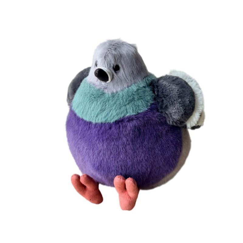 Soft Plush Pigeon Toy Kids Adults Cute Animal Stuffed Doll 20cm Short Fur PP Cotton Filled Gift