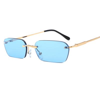 Frameless Sunglasses, Trendy Street Photography Glasses For Men And Women, Retro Round Frame Sunglasses For Men