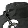 Adjustable Wide Brim Sun Caps Built-in Fan Bucket Cap with Fans Cooling Fisherman Hat  Hiking