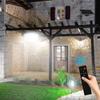 Solar Powered Solar Pendant Light 244 LED Outdoor Solar  Lights Courtyard Sensing Lamp  Gazebo