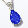32 Ct Natural Purple Sapphire Pear Pendant CERTIFIED 925 Sterling Silver AI-118-NS