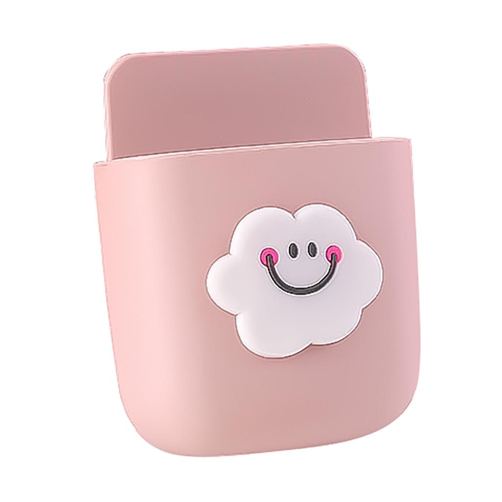 Wand montiert Aufbewahrungsbox Fernbedienung Organizer Handy Stecker Halter Rack