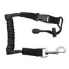 Safety Cord Adjustable Canoe Paddle Leash Coiled Safety Lanyard Strap with Snap Hook for Kayak Securing Surfing Cycling