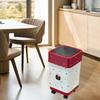 Kitchen Trash Can with Wheels Rolling Garbage Bin Wastebasket for Office