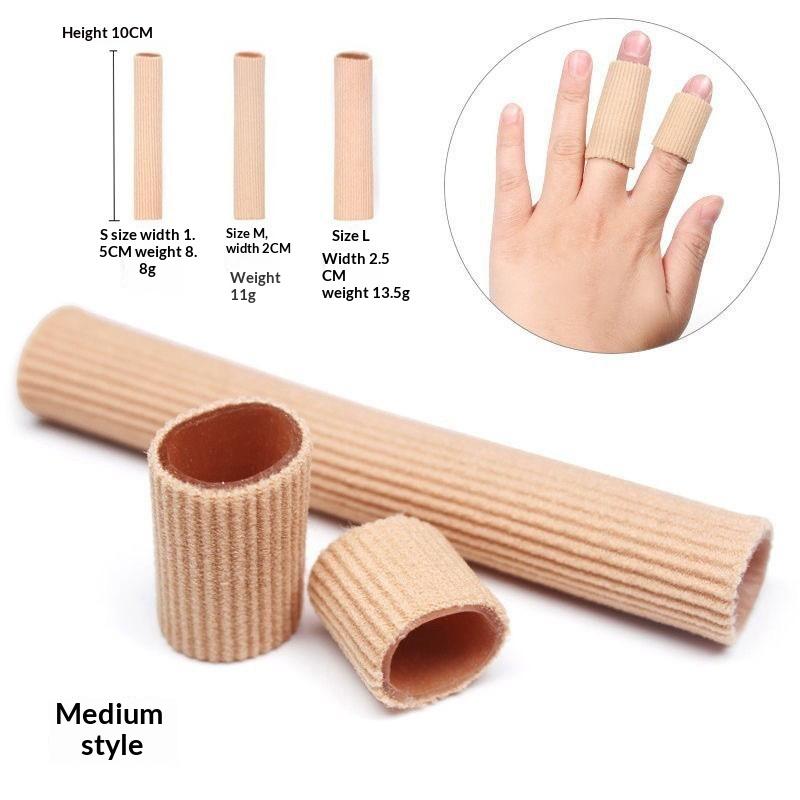 Silicone Tube Toe Gel Protector Cover Finger&Toe'S Fabric Gel Bandage Insoles Corns Blisters Pain Relief Soft Pads