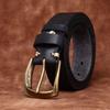Rare Thickened First Layer Cowhide Belt Men'S Genuine Leather Pin Buckle Personality Niche Trend Casual Laser Engraving Belt Men