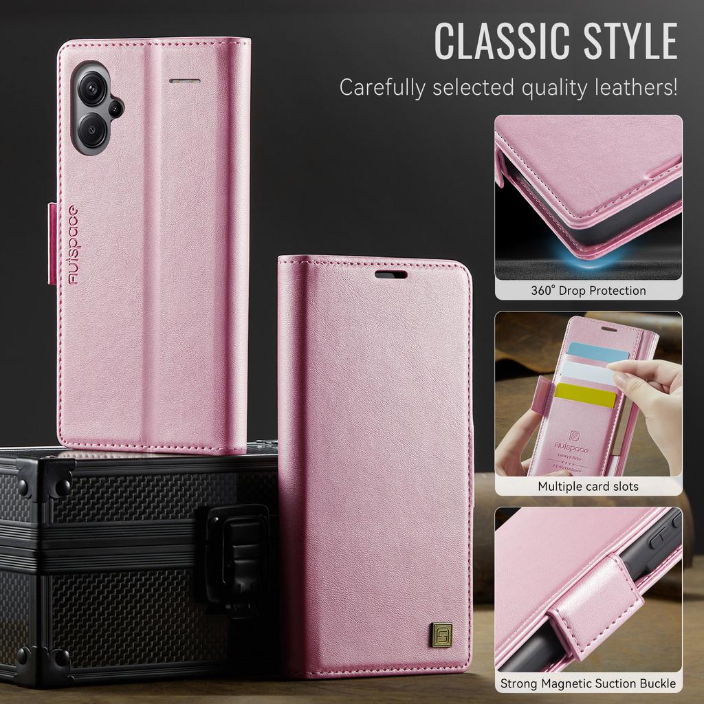 For Xiaomi Redmi Note 13 Pro+/ Redmi Note 13 Pro Plus 5G Wallet Case with Card Slots & Kickstand, 360° Protection Leather Case