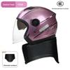 BYB A-Class 3C Certified Universal Helmet with Anti-Fog Dual Lens for Motorcycle/Electric Vehicle (Four Seasons).