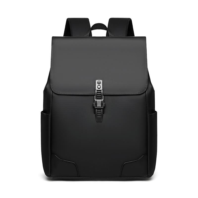 Schoolbag1011 New Backpack Laptop Bag Men's Solid Color Casual Backpack Large Capacity High School Student Schoolbag