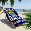 Persib Bandung Print Beach Towel, Large Soft Quick Dry Towel for Beach Camping Swimming