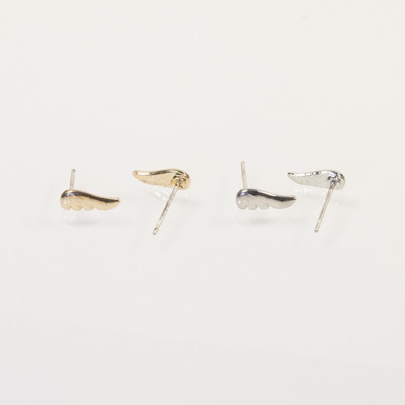 S925 Silver Needle Earrings Japan and Korea Versatile Bird Butterfly Earrings Set Exquisite Small Cute Cold Wind Advanced Sense