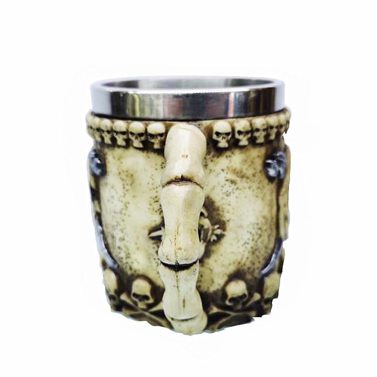 Stainless Steel Skull Goblet: Halloween Gift Mug